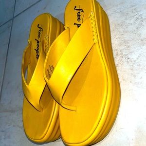 Free People Haven Thong Flatform Sandals Size 8